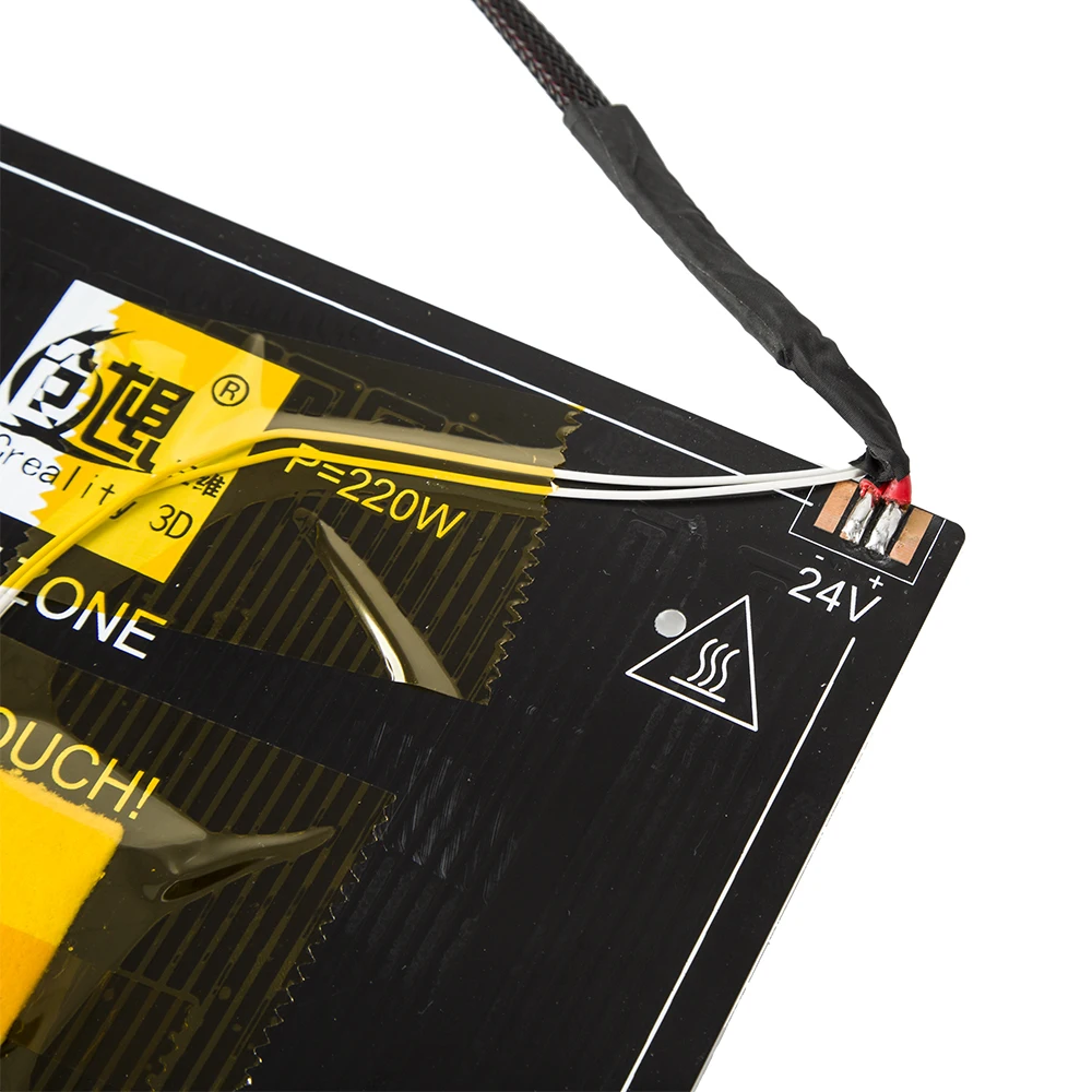 Детали для 3D-принтера черная алюминиевая Подогреваемая кровать Ender-3/Ender-3 pro/Ender-5 24V