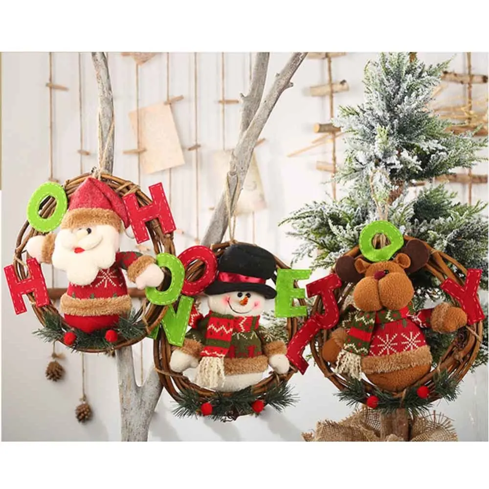Кукольные подвески венок украшения декор для двери рождественская елка