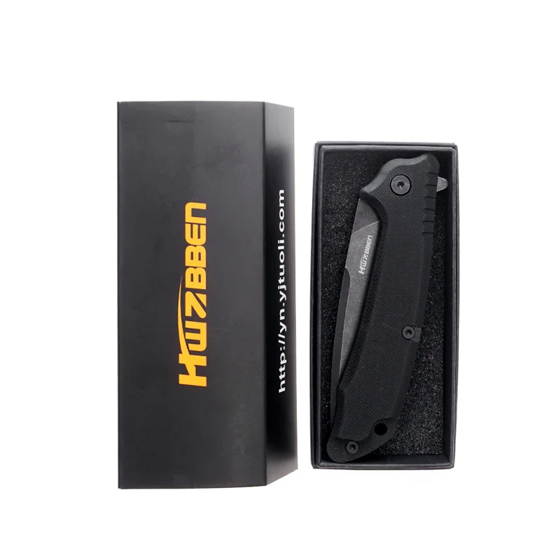

HWZBBEN D2 knife Pocket Folding Knives G10 Handle Military Tactical Knife Hunting Camping Hiking Fishing EDC Multitool Jackknife