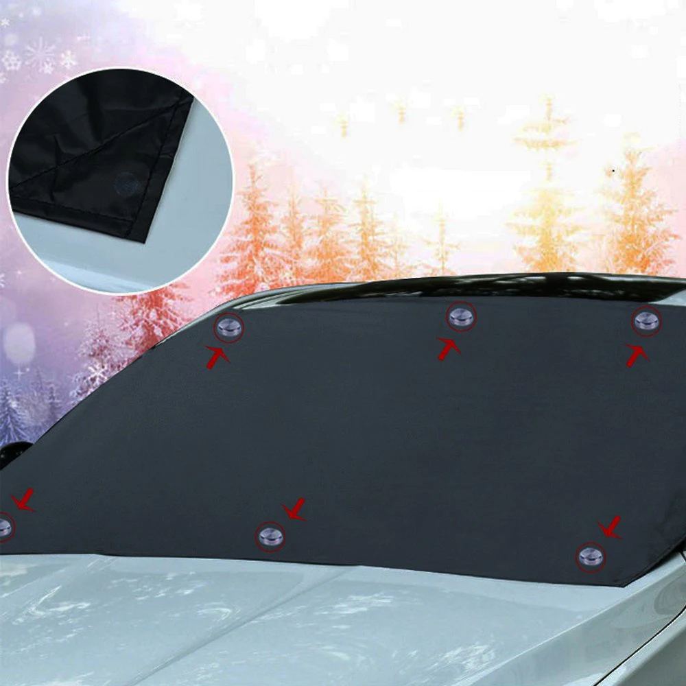 

Universal Auto Snow and Ice Cover Windshield Snow Sun Shade Waterproof Sunshade Protector Auto Cover Front Windscreen Cover