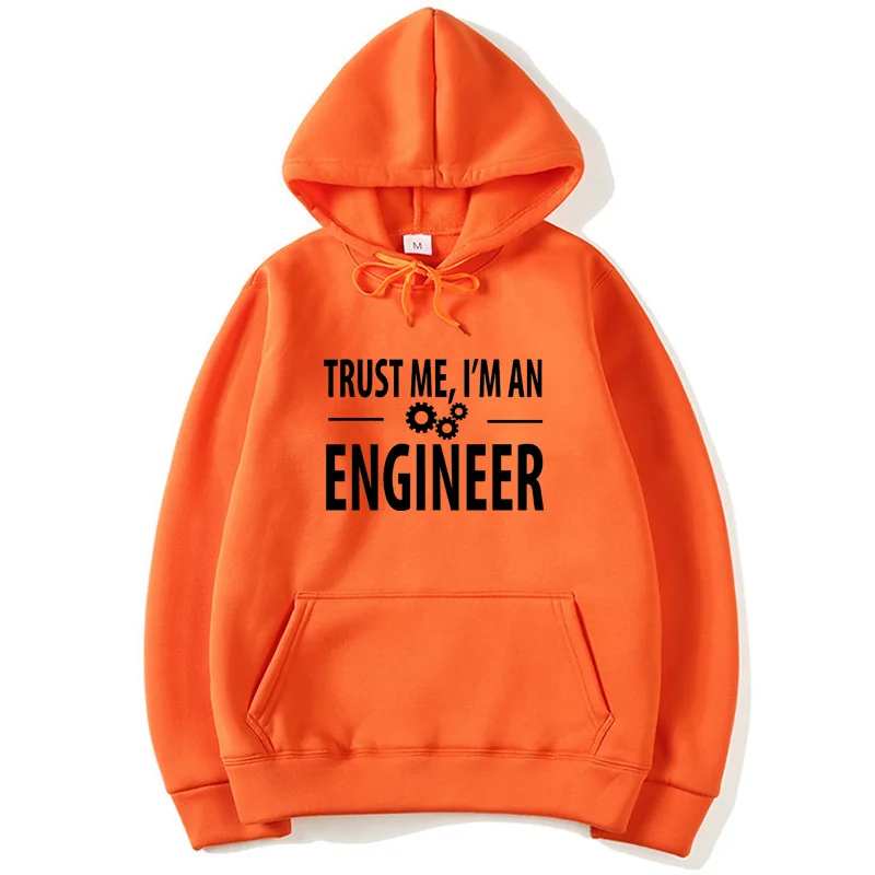 

XIN YI Fashion Brand Men's Hoodies trust me, I AM AN ENGINEER printing Blended cotton Spring Male Casual Hoodies Sweatshirts