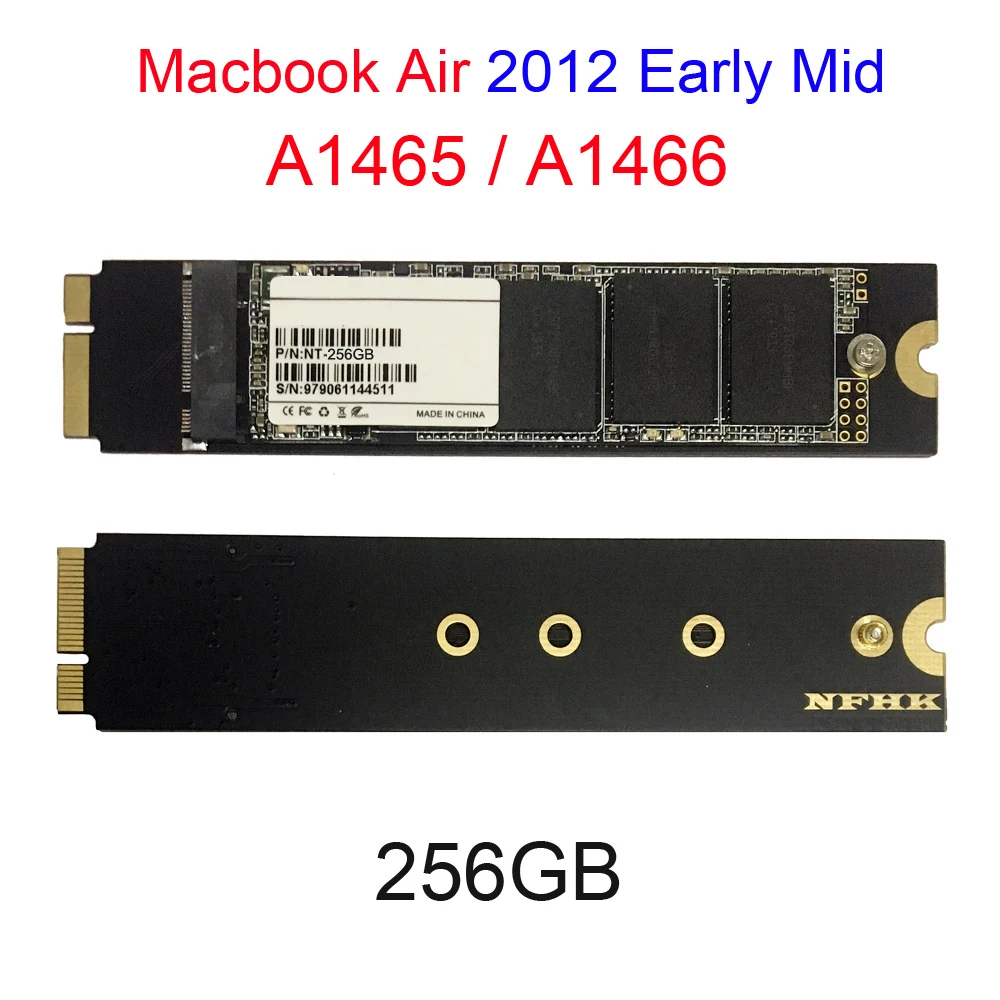 256 ГБ SSD для 2012 раннего среднего Macbook Air A1466 A1465 Md223 Md224 Md231 Md232 твердотельный накопитель Mac Air 256 ГБ SSD
