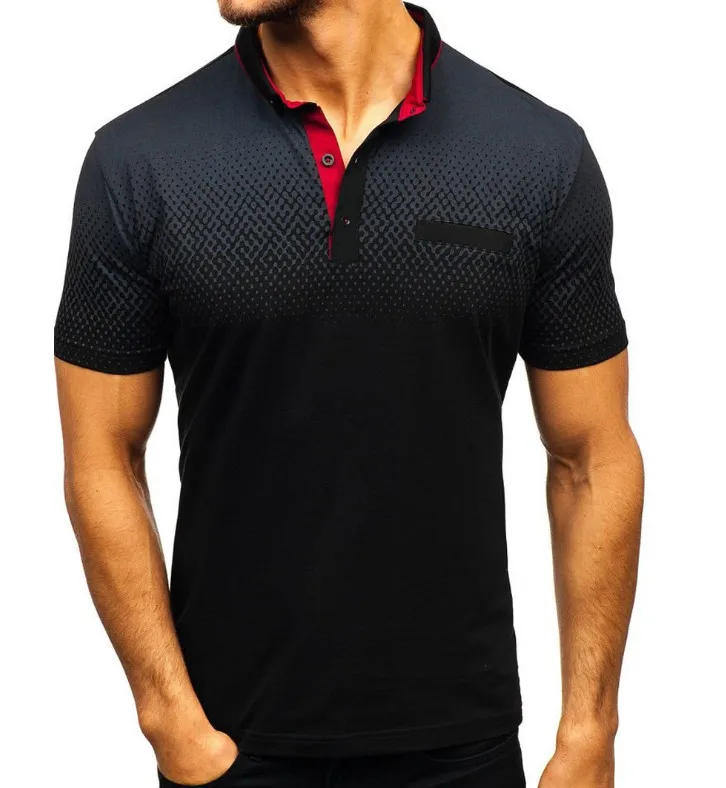 Мужская футболка с принтом PoloShirt for power летние мужские хлопковые топы короткими