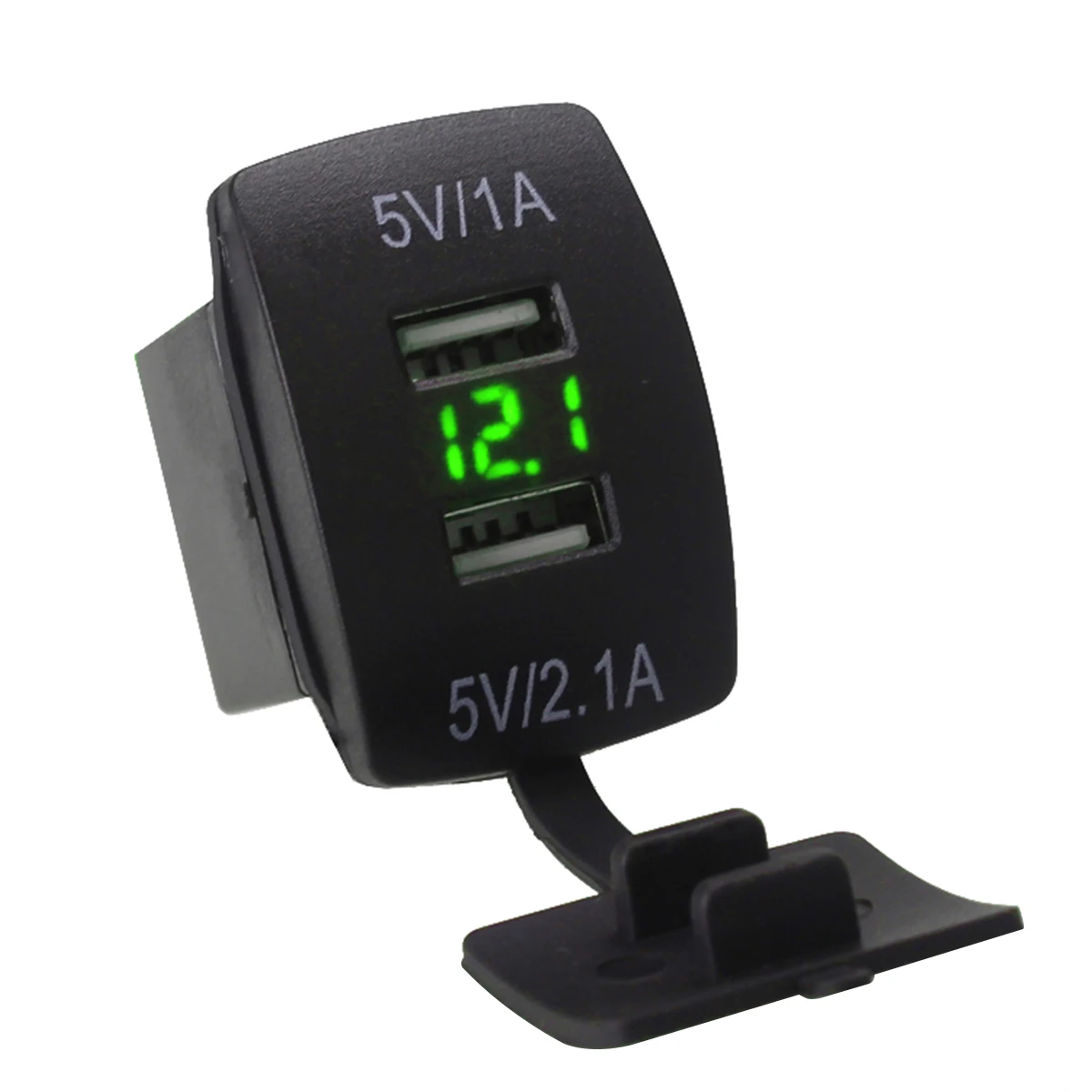 Автомобильное зарядное устройство с двумя USB портами и цифровым дисплеем 5 В/3 1 А| |