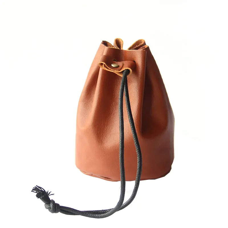 Маленькая монетница унисекс из натуральной кожи мини-кошелек для монет