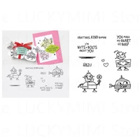 robot metal cutting dies and clear stamps for diy scrapbooking decoration craft greeting card embossing stencil 2022 new arrival