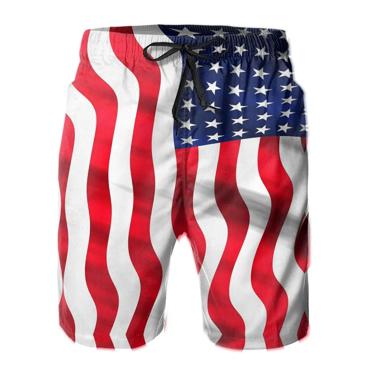 

Causal Breathable Quick Dry Funny Novelty R333 basketball AMERICAN FLAG Male Shorts