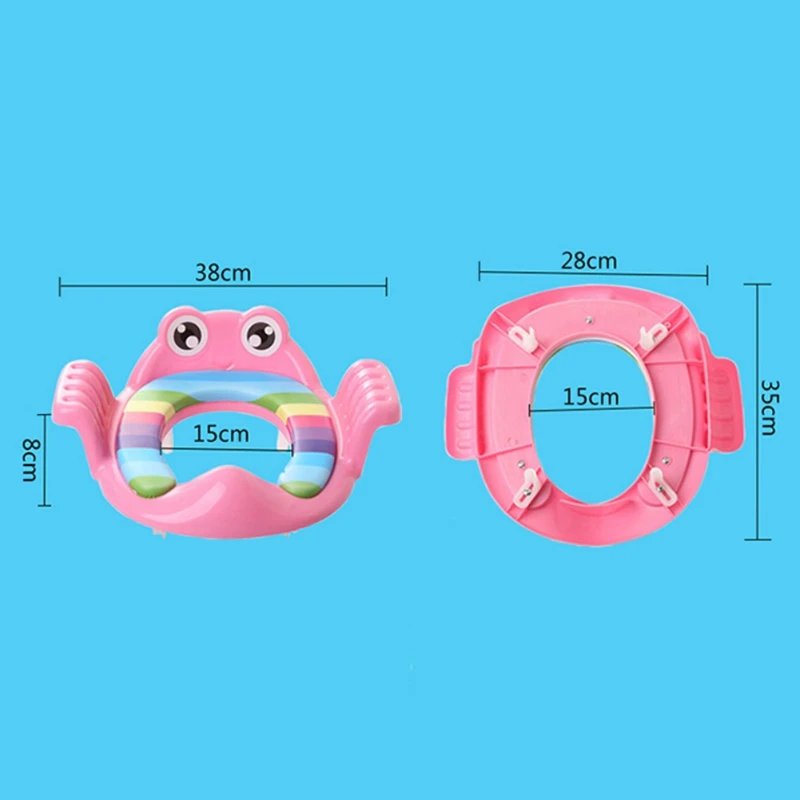 

Cute Cartoon Baby Travel Potty Pink/Green/Blue Three Colors Children's Urinal Trainer Kids Training Toilet Seat Covers PP 1-6Y