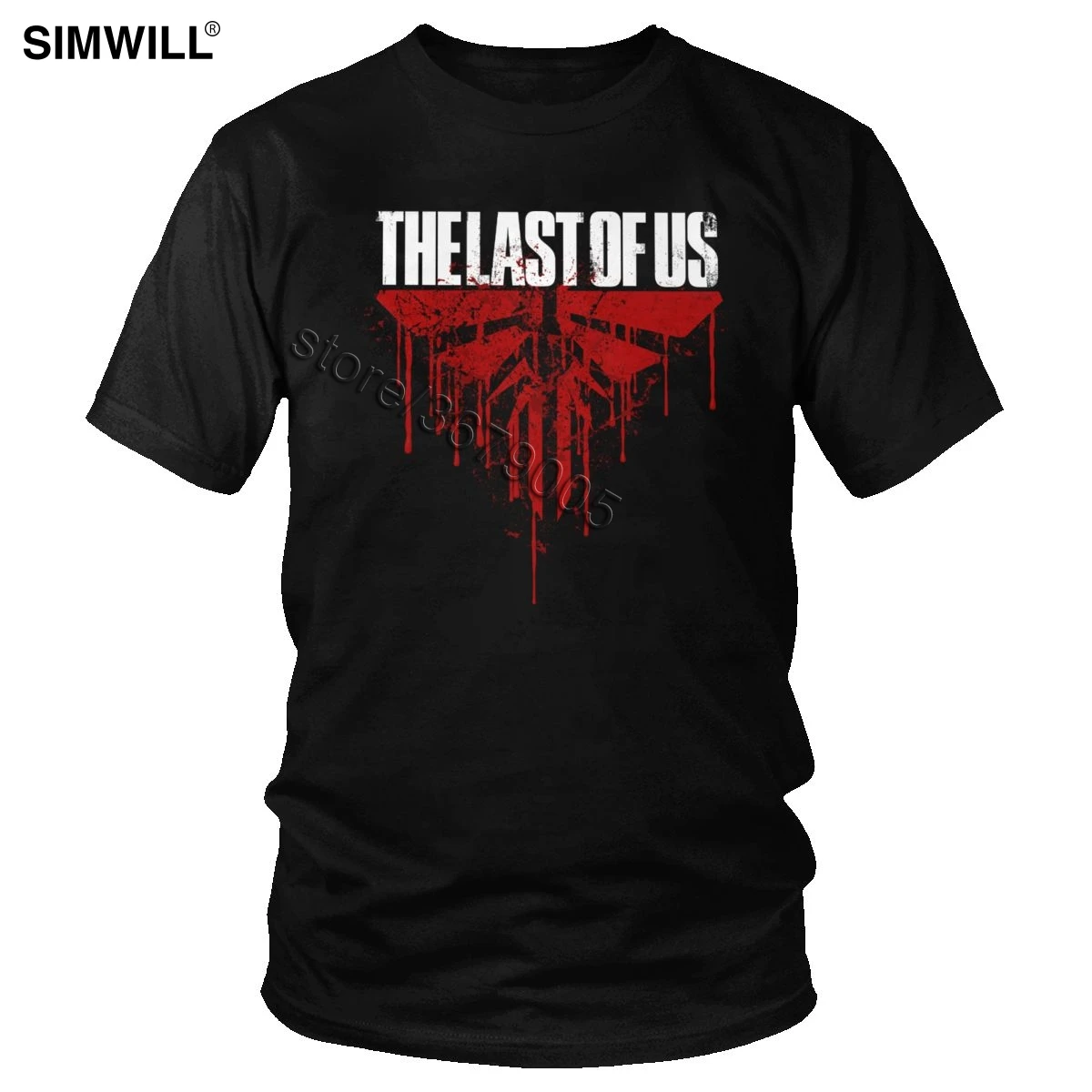 Винтажная Футболка The Last Of Us повседневная хлопковая футболка Мужская с короткими