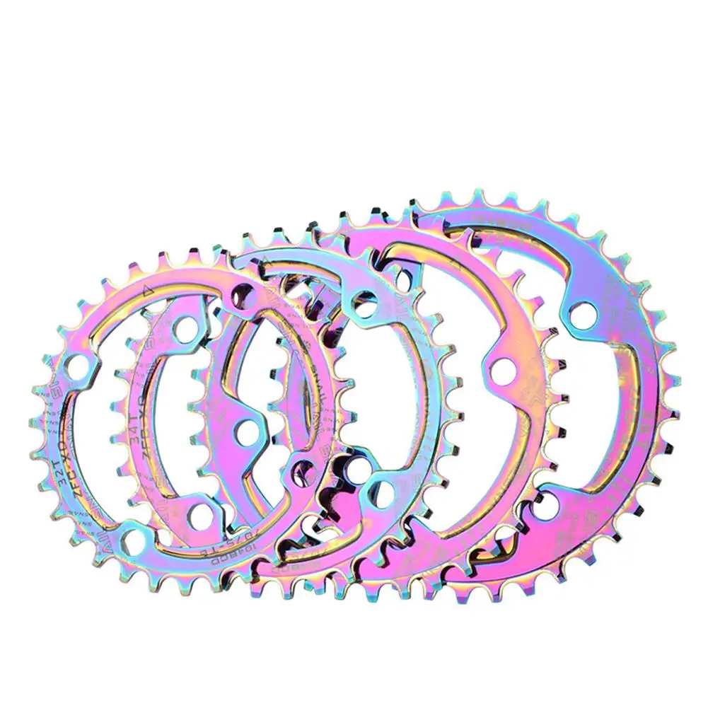 

32-38T MTB Bicycle Chainring Color Plating 104BCD Aluminum Alloy Positive Negative Gear Disc Chainwheel Bike Chain Ring Crankset