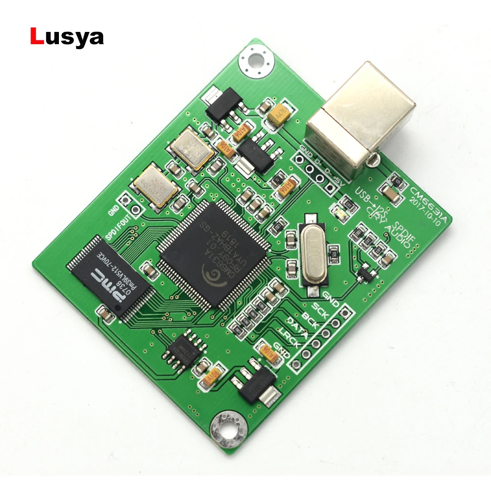 Плата DAC USB к I2S SPDIF выход 24Bit 192K цифровой интерфейс модуль CM6631A F3-011 | Электроника