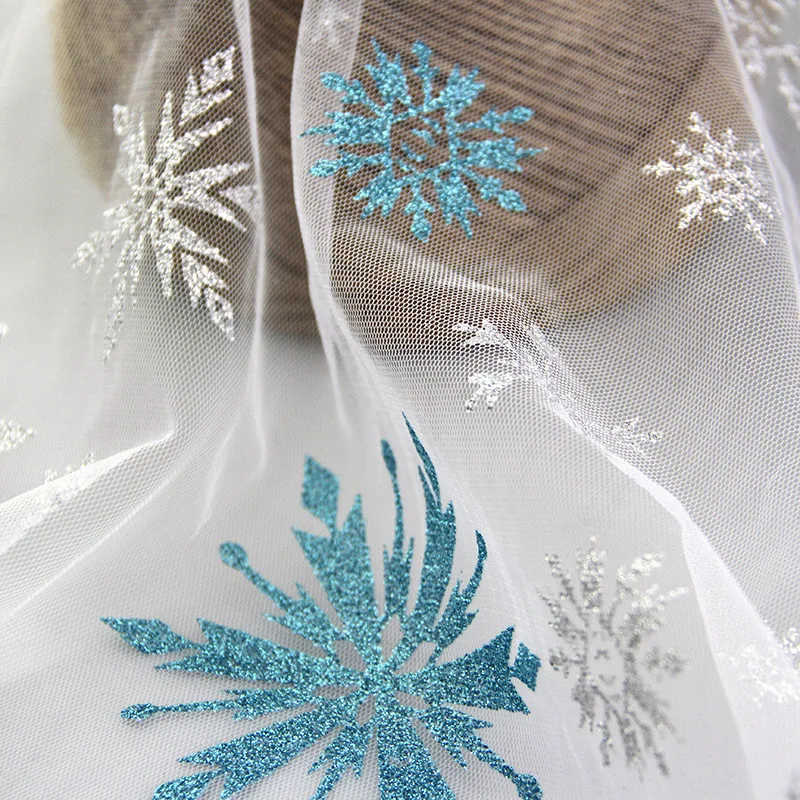 150 см X100CM блеск снежинка блесток Мягкая сетчатая ткань обеспечивает защиту от