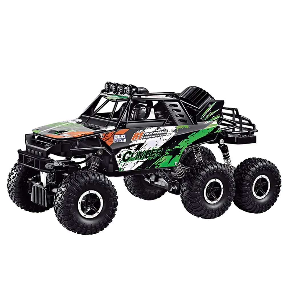 

QX3688 1：10 RC Car 2.4GHz 6WD Off-road Desert Truck RTR With LED Lights Metal Shock Absorber Kids Toy Car