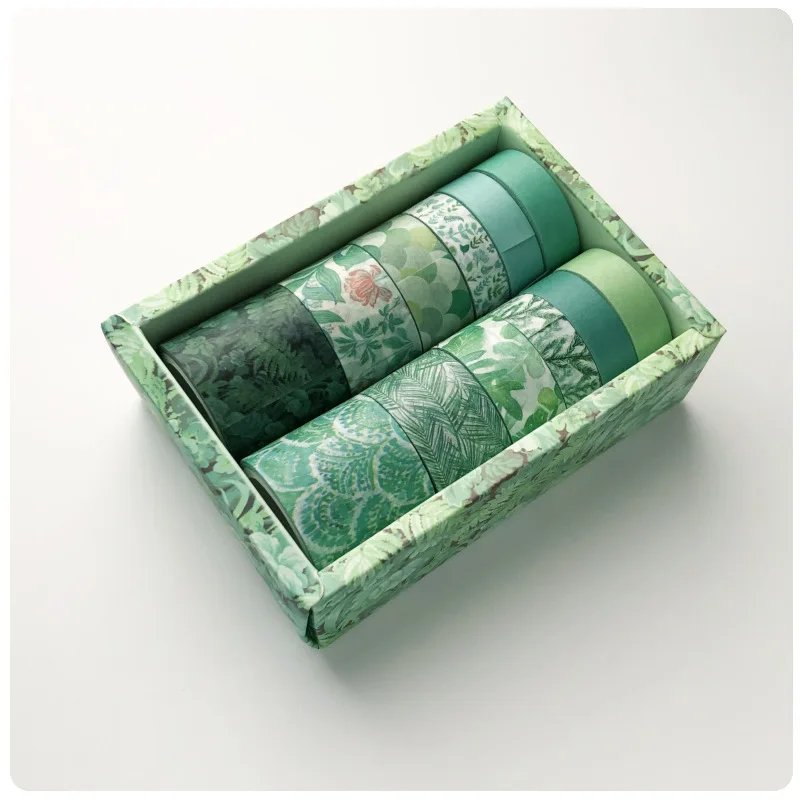 

12pcs/set Kinbor Printing Washi Tape Set Ancient Theme Gift Packaging Notebooks School Suppliers Tools Stationery