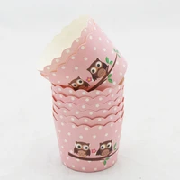 50pcs colorful paper cake cup oven baking tools tray liners baking muffin kitchen cupcake cases cake decoration accessories