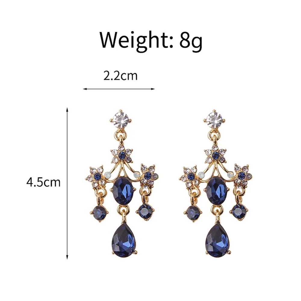 Женские серьги с кристаллами | Украшения и аксессуары