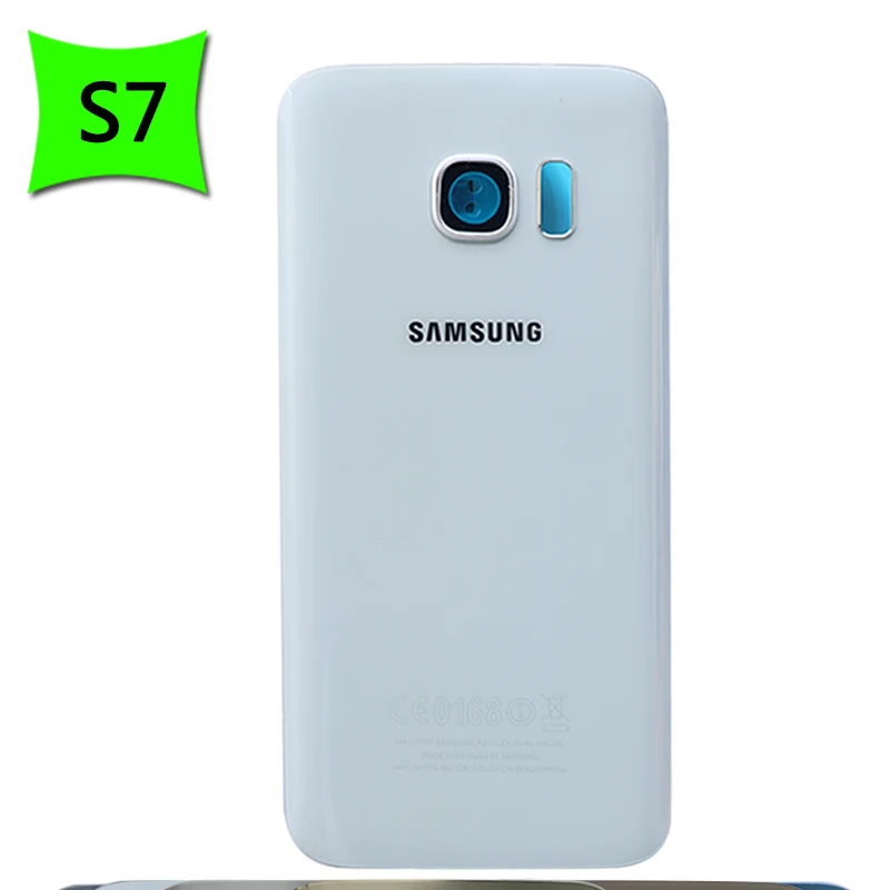 Чехол для аккумулятора S7 для samsung Galaxy S7 G930F/S7 edge G935F задняя крышка Задняя стеклянная дверная панель Корпус чехол