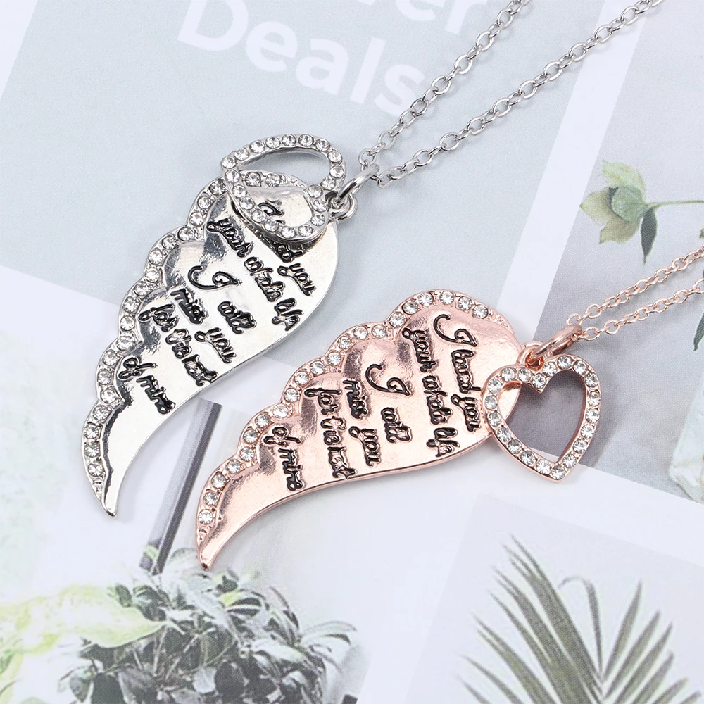 Женское ожерелье с кулоном в виде крыльев Ангела 1 шт. | Украшения и аксессуары