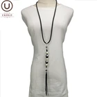 UKEBAY новый длинный кулон бусины для ожерелья Аксессуары Резиновые ювелирные изделия для женщин 2020 модное ожерелье эластичность мягкие ювелирные изделия оптовая продажа