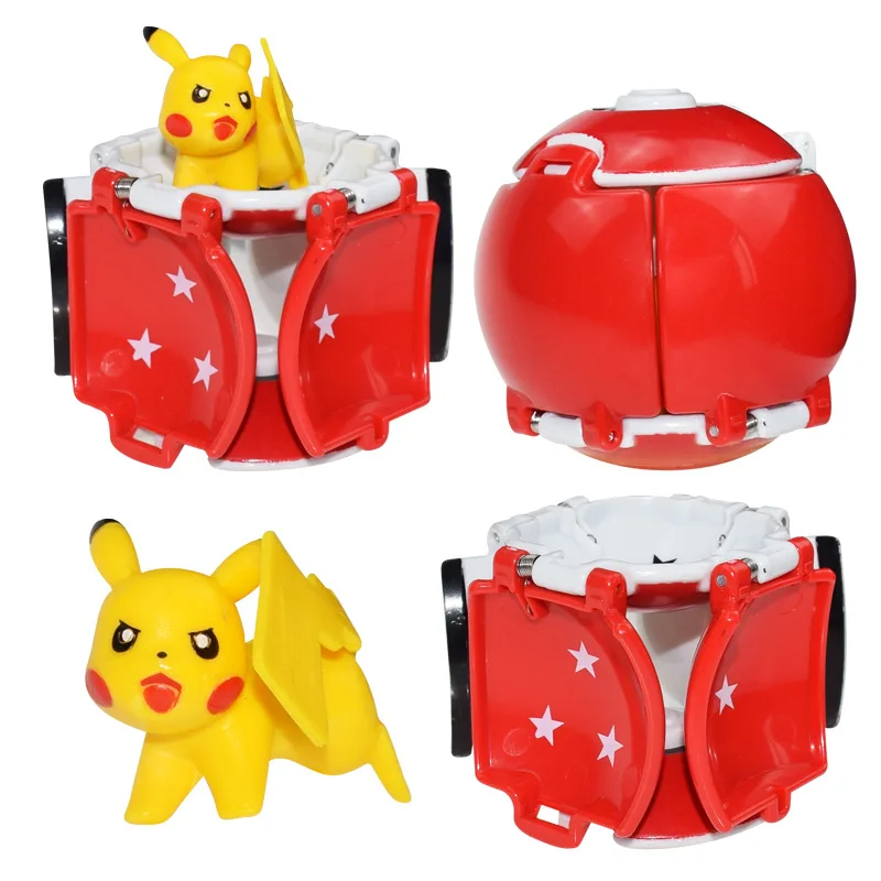 Explosion Pokeball Go Toys 4 шт./лот Pocket Monster супер мастер Модель Фигурки игрушки развивающие