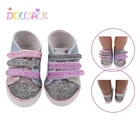 7 см 18 дюймов Симпатичная Модная Радужная кукольная обувь с блестками для 43 см новорожденных кукол аксессуары ручной работы