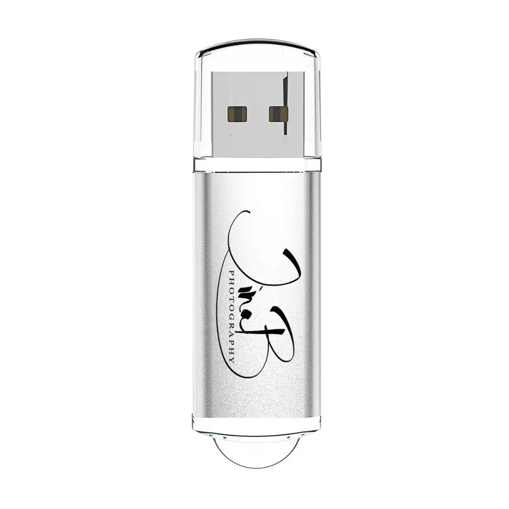50X 4GB Custom Logo USB Flash Rectangle Engraved Pendrive Memory Stick for Computer/Laptop/Speaker usb flash drive Silver 8G 16G