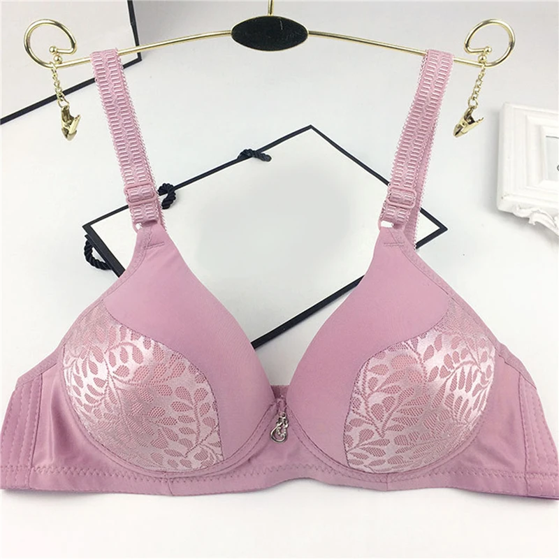 

Women Wireless Push Up Bra Women Underwear Brassiere Lady Sexy Lingerie Underwear Wire Free Bralette Thin B Cup