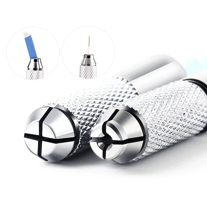 

2 In 1 New Double Head Tattoo Pen Set Manual Household Eyebrow Lip Body Permanent Makeup Painting Tool Professional Micro Blade