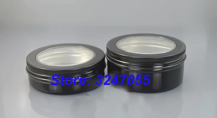 60g80g100g150g Классическая обувь черного цвета пустые для косметического крема банка