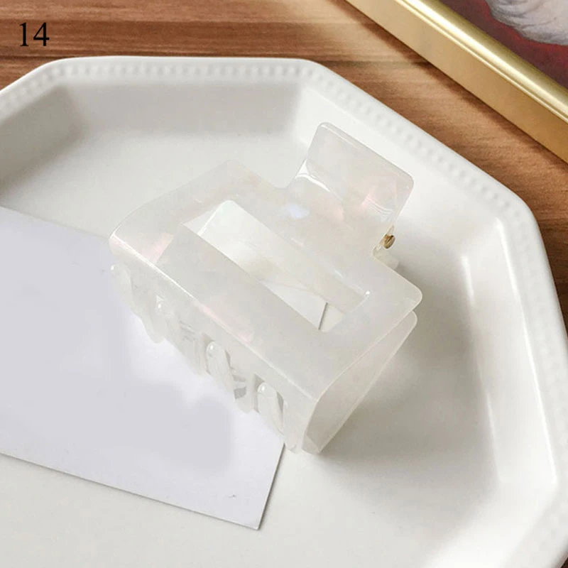 

Leopard Acetate Hair Clip Geometric Rectangle Hollow Out Hair Claws Multicolor Barrettes Hair Accessories For Women Girls 2021