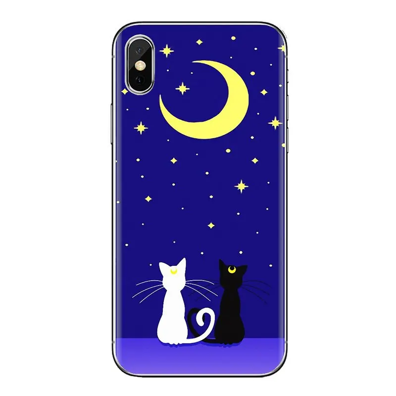 С милым рисунком Сэйлор Мун Луна кошки для huawei G7 G8 P7 P8 P9 Lite Honor 4C 5X 5C 6X Коврики 7 8 9 Y3 Y5