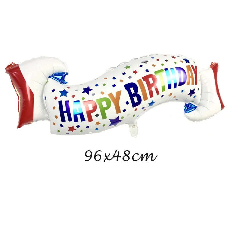 Happy 30th Birthday Party Decoration Golden Crown Champagne Glasses Whiskey Bottle Foil Balloon High School Ball Balloons | Дом и сад