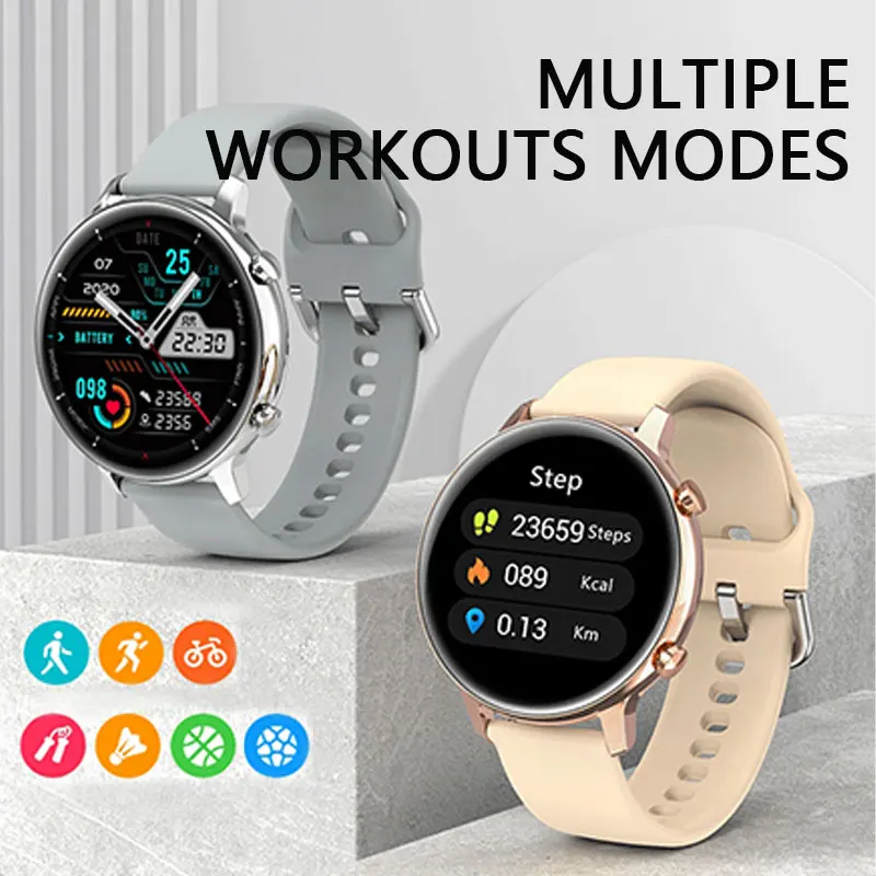 

Newest S33 Smart Watch Men Woman Waterproof Bluetooth Call 512M Memory Music Player Blood Pressure Heart Rate Sports Smartwatch