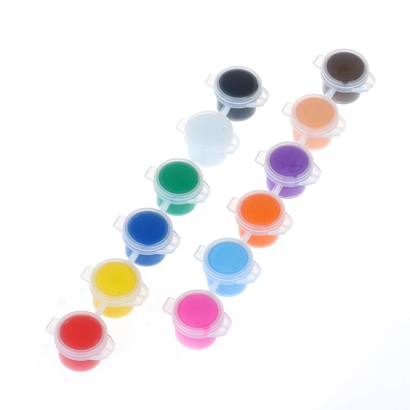 

12Colors Acrylic Paints For Oil Painting Nail Art Clothes Art Digital Wall Painting Set