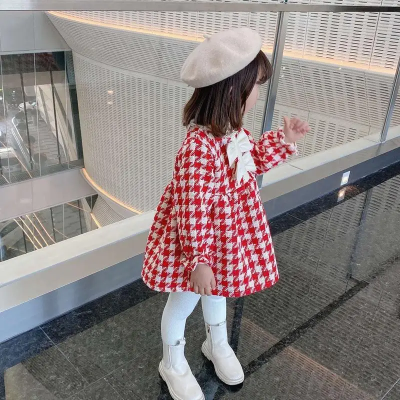 

Girls Dress 2021 Spring New Korean Style Fashion Babys Long-sleeved Princess Dress