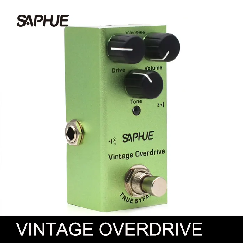 Винтажная электрогитара SAPHUE Overdrive/громкость/регулятор тона педаль с эффектами Mini