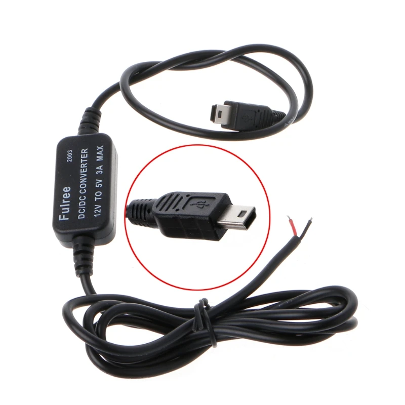 Автомобильное зарядное устройство с выходом Mini USB 12 В в 5 3 А преобразователь