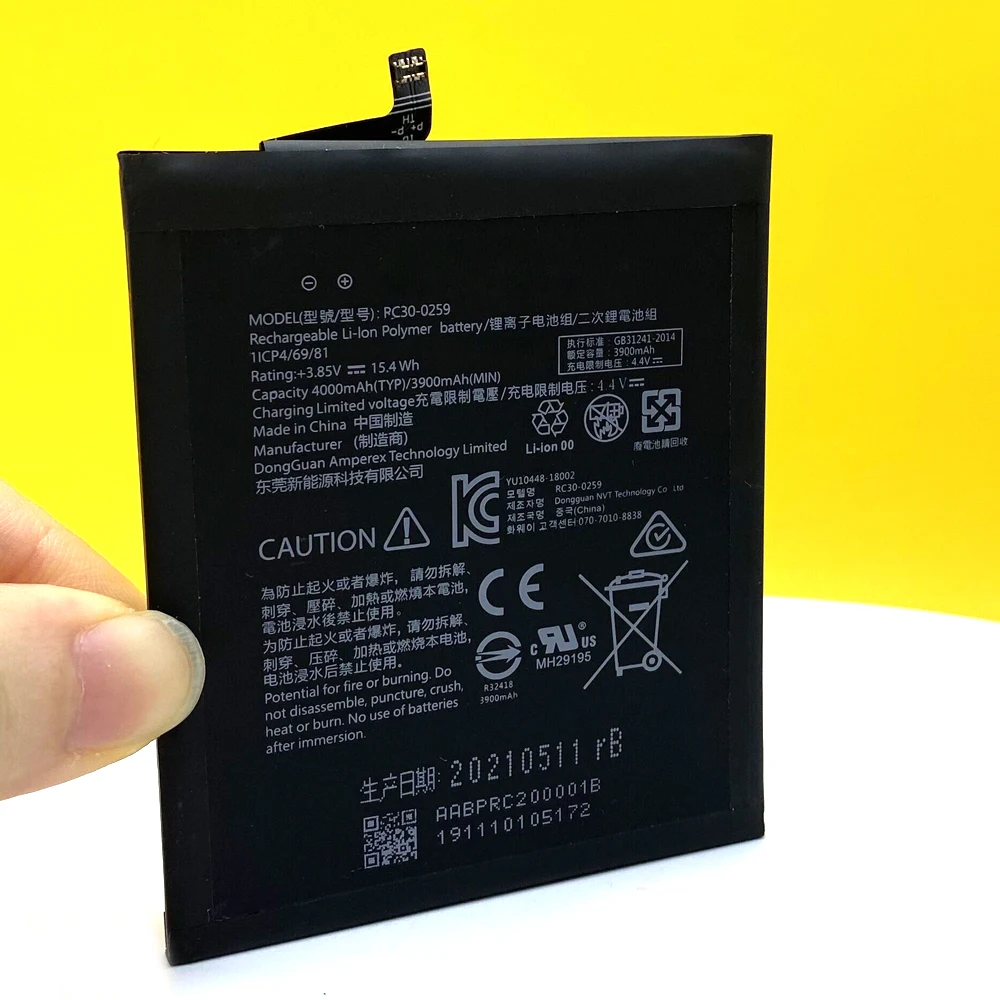Bater&iacute;a Para Razer Phone 2 RC30-0259, 100% mAh, con n&uacute;mero de seguimiento, novedad, 4000-4