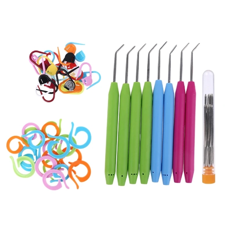 Вязание крючок ткацкого станка крючком иглы крюк с металлических Больших Глаз