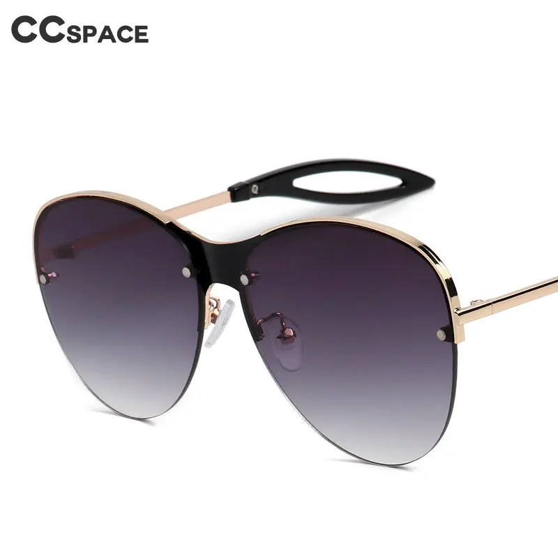 46499 полуоправа круглые роскошные солнцезащитные очки для мужчин и женщин модные