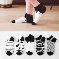 socks womens summer 3 pairs ankle kawaii striped cotton fashion cute happy hit sales high trend short lot casual cheap socks