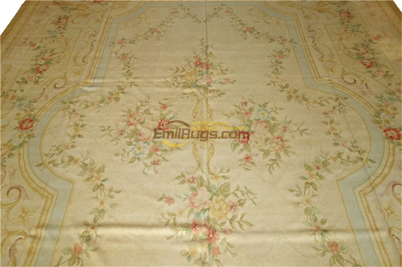 Kopen Tapijt Handgemaakte Woonkamer Tapijt Plein Tapijt Aubusson Tapijt Natuurlijke Schapenwol