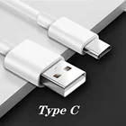 USB-кабель типа C для Samsung S20 S21 Xiaomi POCO, шнур для зарядки, Внешнее зарядное устройство, USB-кабель типа C