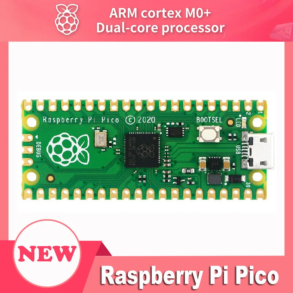 

Raspberry Pi Pico Microcontroller Board Kit A Low-Power High-Performance Development Board Cortex-M0+ Dual-Core ARM Processor