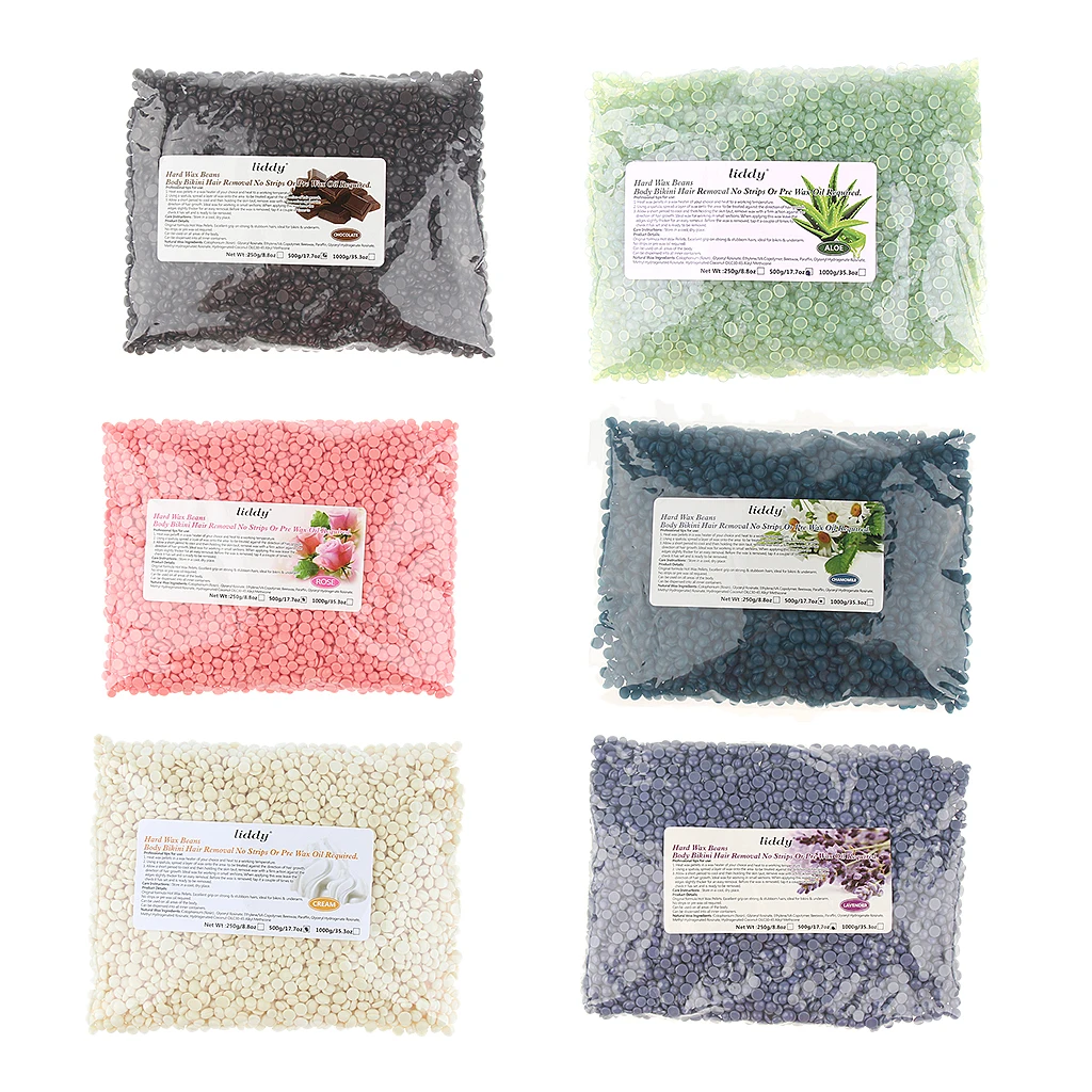500 г/пакет безболезненное удаление волос с помощью гранул твердого воска без