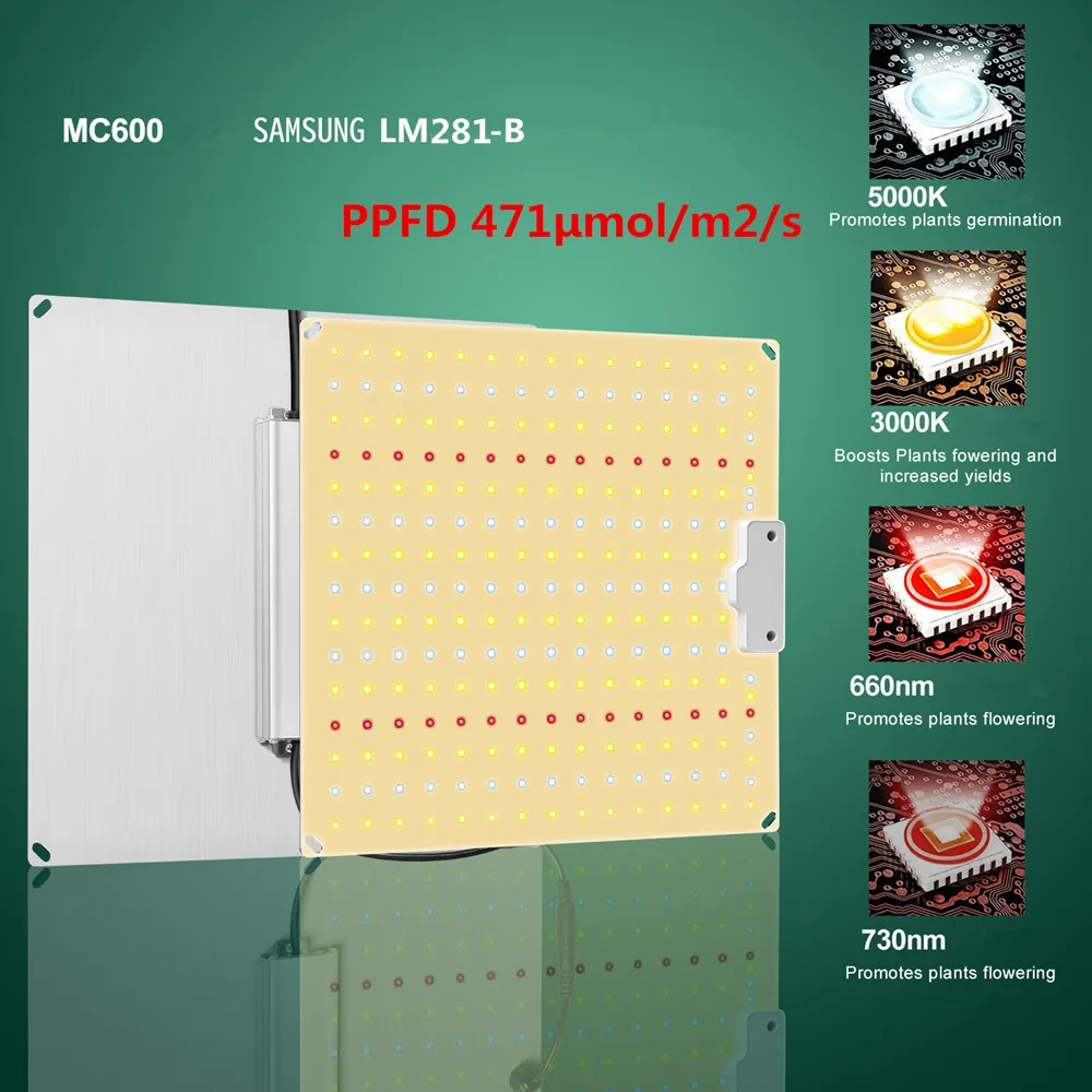 Samsung LED LM281B Квантовая плата полного спектра 1000 Вт для освещения роста растений и