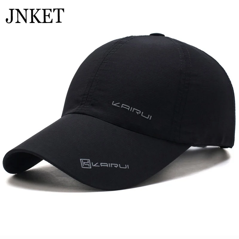 

Модная бейсболка JNKET, мужская и женская бейсболка, быстросохнущие шляпы от солнца, Снэпбэк кепки, Спортивная Кепка на открытом воздухе, летн...