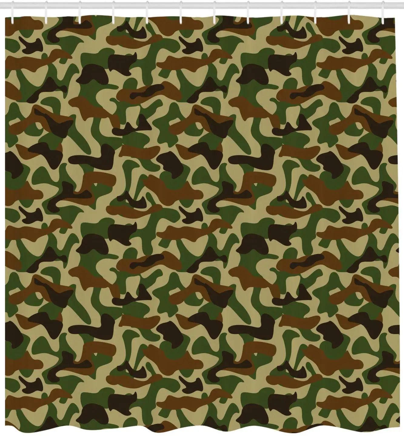 Камуфляжная занавеска для душа отряд Униформа дизайн с яркой цветовой схемой