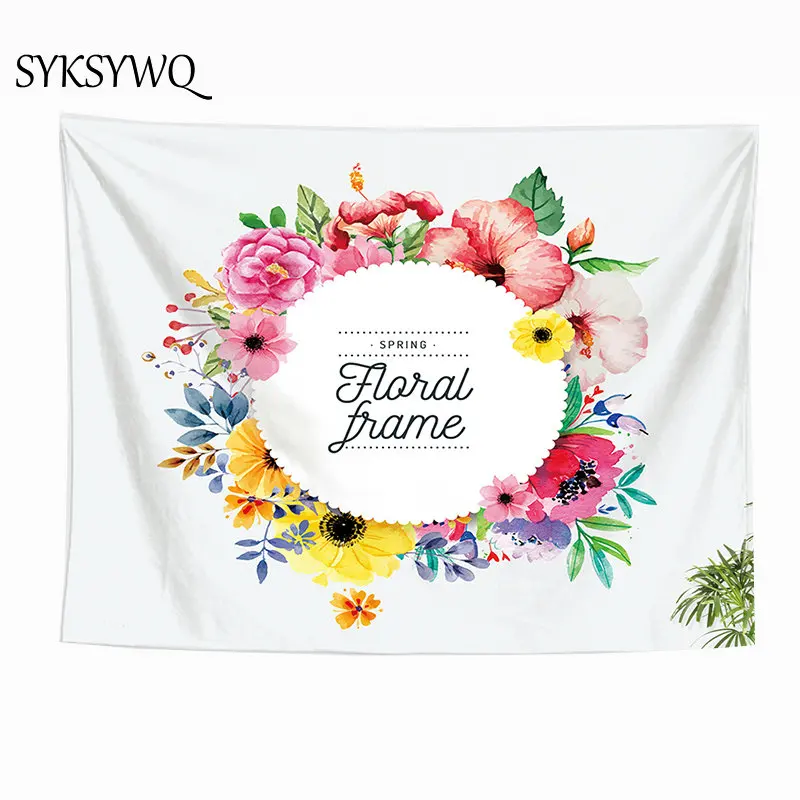 Цветок гобелен стены тканевое одеяло Горячая продажа Ткань Гобелен богемный doeken