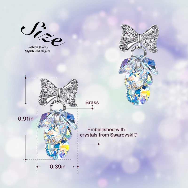 CDE роскошное и элегантное ожерелье ювелирных изделий черного винограда с